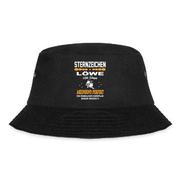Sternzeichen Löwe: Ascendant Perfekt - Bucket Hat - Schwarz - Vorne - Lela (165cm)