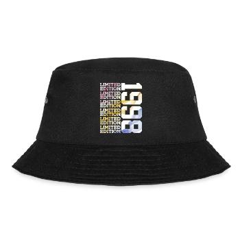 LIMITED EDITION 1998 - 28 JAHRE - 28. GEBURTSTAG - Bucket Hat - Schwarz - Vorne - Lela (165cm)