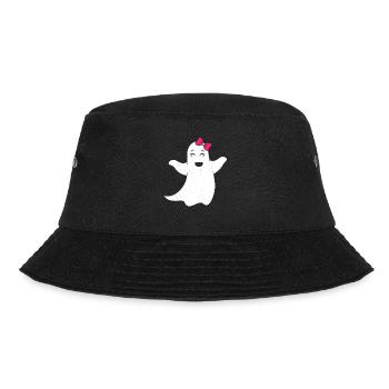 Ghost girl with pink bow - Bucket Hat - black - Front - Lela (165cm)