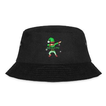 Brünette Elfenfamilie passt zu Weihnachten - Bucket Hat - Schwarz - Vorne
