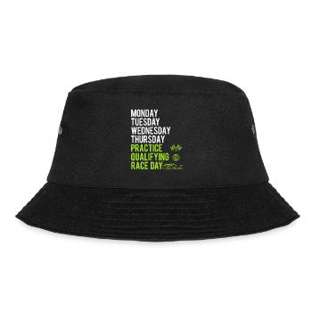Trainingsqualifikationsrenntag – Rennwochenende - Bucket Hat - Schwarz - Vorne