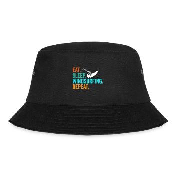 Windsurfing Surfing Surfer Gift - Bucket Hat - black - Front - Lela (165cm)