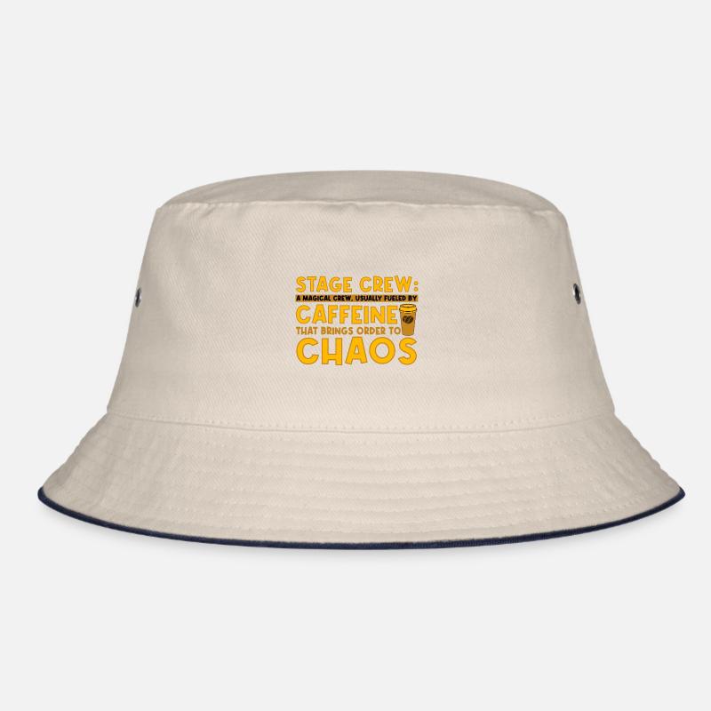 Stage Crew Magical Crew Usually Fueled By Caffeine Bucket Hat