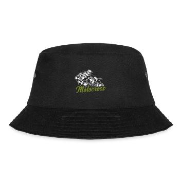 Motocross Dirtbike Dirt Bike Cross Fahrer Braap - Bucket Hat - Schwarz - Vorne - Lela (165cm)
