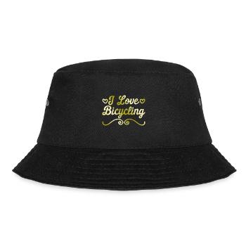 I love cycling - Bucket Hat - black - Front - Lela (165cm)