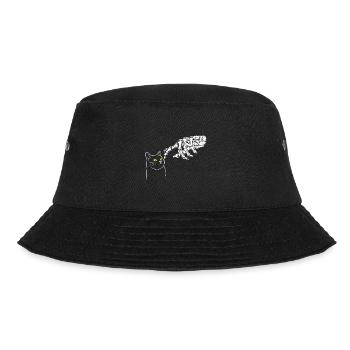 Halloween Katze Hexe - Bucket Hat - Schwarz - Vorne - Lela (165cm)