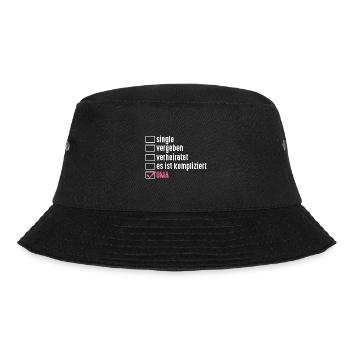 Großmutter Großmama Omi Oma - Bucket Hat - Schwarz - Vorne - Lela (165cm)