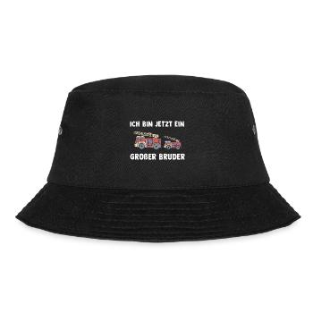 Feuerwehr Großer Bruder - Tatütata Ich bin jetzt - Bucket Hat - Schwarz - Vorne - Lela (165cm)