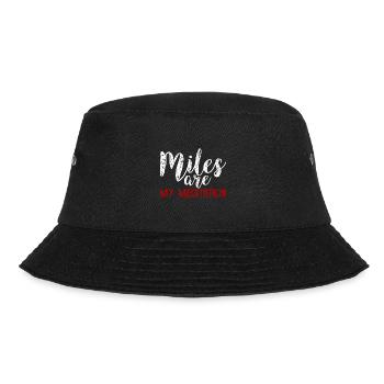 Miles Are My Meditation 3 - Bucket Hat - black - Front - Lela (165cm)
