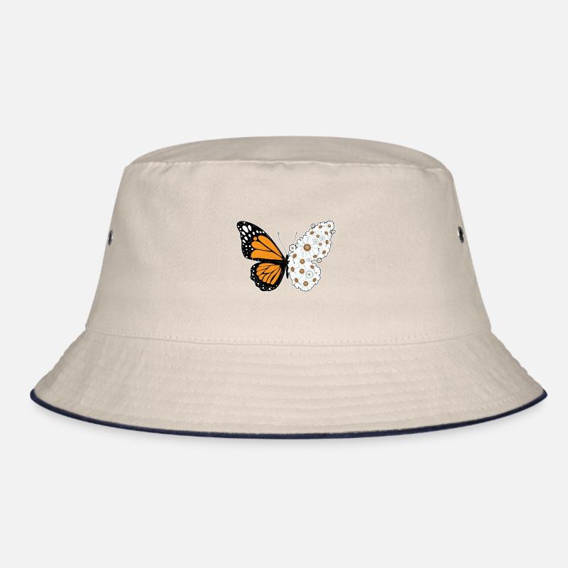 Schmetterling Gänseblümchen Bucket Hat