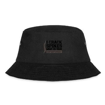 Physiotherapeut Chiropraktiker Chiropraktikerin Ge - Bucket Hat - Schwarz - Vorne - Lela (165cm)