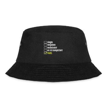 Tennis Padelspieler Padel - Bucket Hat - Schwarz - Vorne - Lela (165cm)