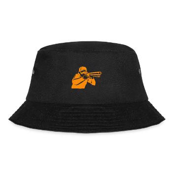 Shooting Skeet Clay Pigeon Shooting - Bucket Hat - black - Front - Lela (165cm)
