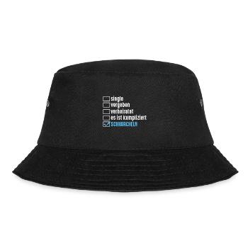 Schullehrer Lehrer - Bucket Hat - Schwarz - Vorne - Lela (165cm)