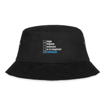 Schullehrer Lehrer - Bucket Hat - Schwarz - Vorne - Lela (165cm)
