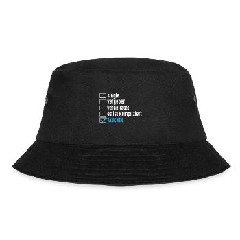 Schullehrer Lehrer - Bucket Hat - Schwarz - Vorne - Lela (165cm)