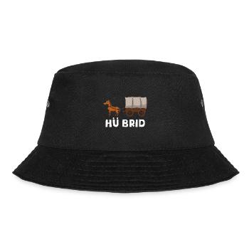 Hybrid Pferd Dorf Kutsche Hü Brid - Bucket Hat - Schwarz - Vorne - Lela (165cm)