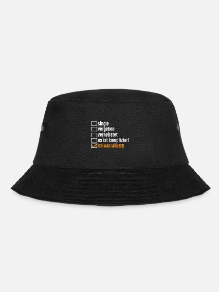 Numismatik Münzensammlung Münzensammler - Bucket Hat - Schwarz