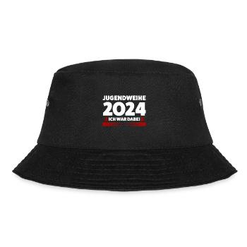 Jugendweihe 2024 Jugend Jugendfeier 2024 Geschenk - Bucket Hat - Schwarz - Vorne - Lela (165cm)