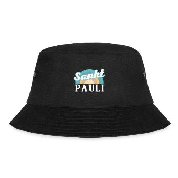 Sankt Pauli Hamburg Heimat Moin Paulianer - Bucket Hat - Schwarz - Vorne - Lela (165cm)