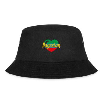 Dagestan Papakha Adler Flagge Herkunft Reise - Bucket Hat - Schwarz - Vorne - Lela (165cm)