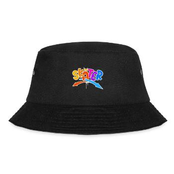 Skater Skateboard Graffiti - Bucket Hat - Schwarz - Vorne - Lela (165cm)