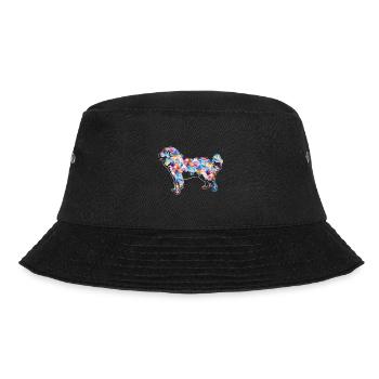 Great Pyrenees Geometric - Bucket Hat - black - Front - Lela (165cm)