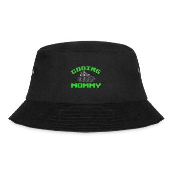 Programmierer Mama Coding Mommy Design - Bucket Hat - Schwarz - Vorne - Lela (165cm)