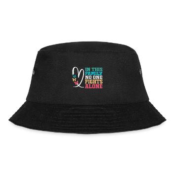 Hirnschlag Schlaganfall - Bucket Hat - Schwarz - Vorne - Lela (165cm)
