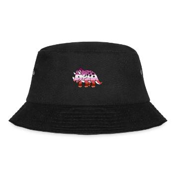 Lesbian Pride Triceratops Lesbian Gift - Bucket Hat - black - Front - Lela (165cm)