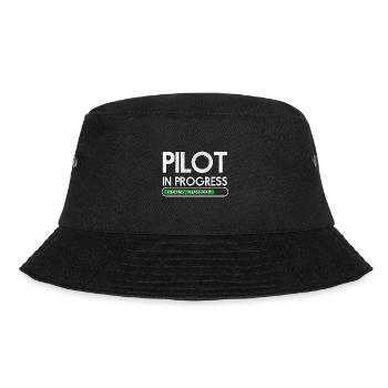 Airplane Pilot Flying Training I Gift - Bucket Hat - black - Front - Lela (165cm)
