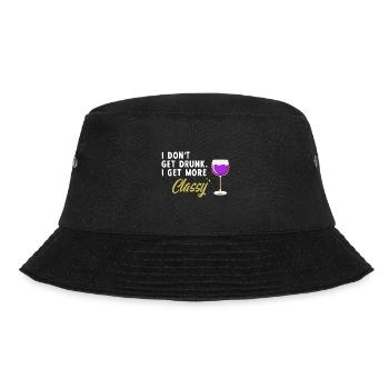 Ich werde nicht betrunken, ich werde stilvoller Al - Bucket Hat - Schwarz - Vorne - Lela (165cm)