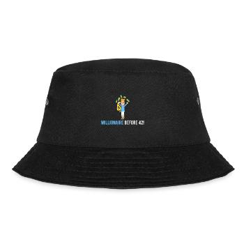 Millionär vor 42! - Bucket Hat - Schwarz - Vorne - Lela (165cm)