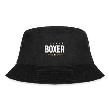 Boxer Boxen Sport - Bucket Hat - Schwarz - Vorne - Lela (165cm)