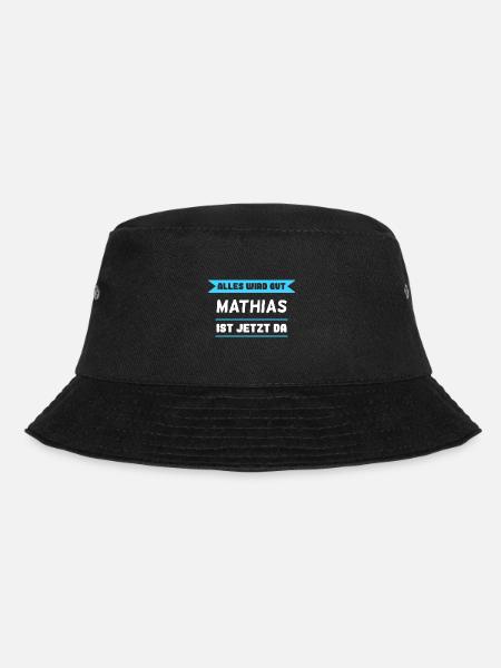 Mathias Name Design für stolze Mathias - Bucket Hat - Schwarz