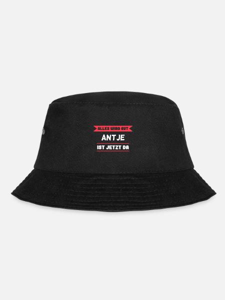 Antje Name Design für stolze Antjes - Bucket Hat - Schwarz
