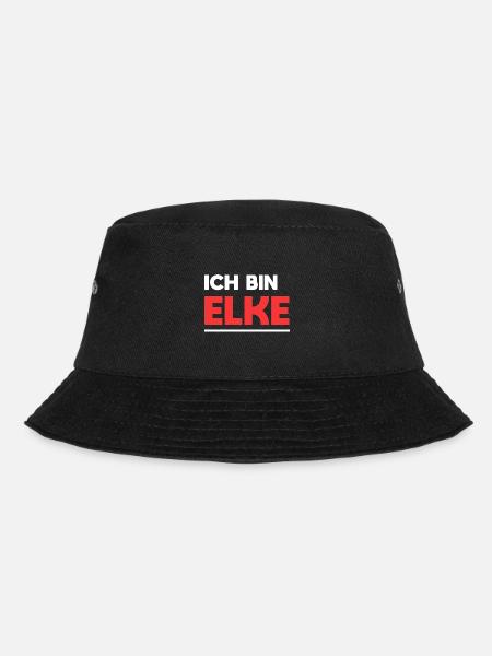 Elke Name Spruch für stolze Elkes - Bucket Hat - Schwarz