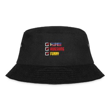 Philippines - Filipina, Awesome, Funny - Bucket Hat - black - Front - Lela (165cm)