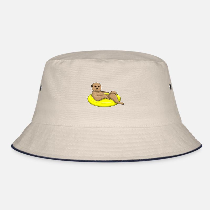 Erdmännchen Schwimmen Rettungsring Bucket Hat