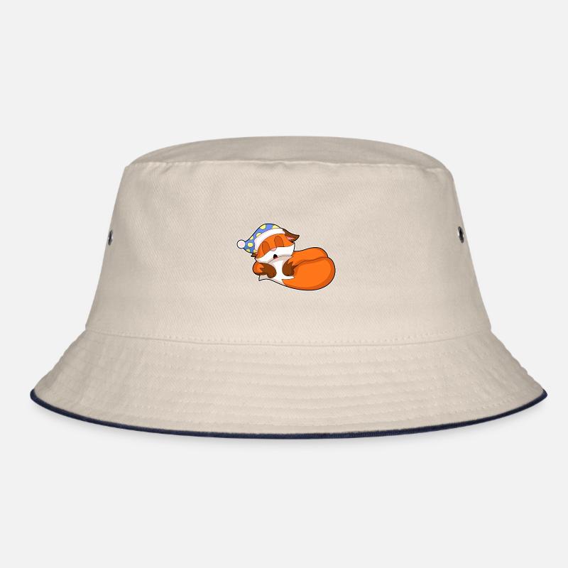Fox Sleeping Nightcap Bucket Hat