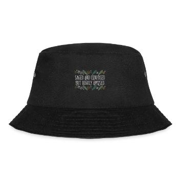 Saged And Confused But Highly Amused Smudge - Bucket Hat - black - Front - Lela (165cm)