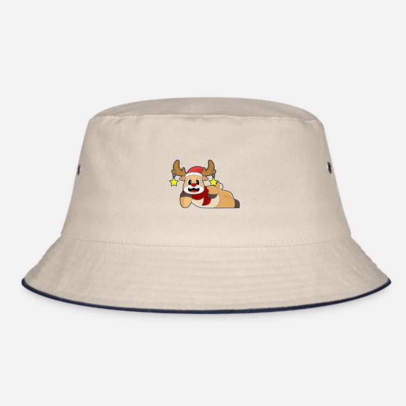 Reindeer Christmas Bucket Hat