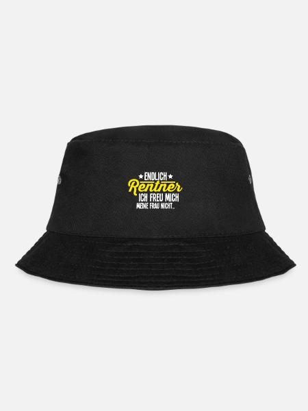 Rentner - Bucket Hat - Schwarz