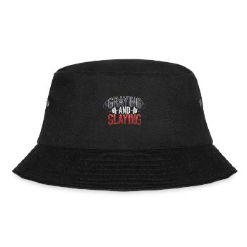 Graying And Slaying 4 - Bucket Hat - Schwarz - Vorne - Lela (165cm)