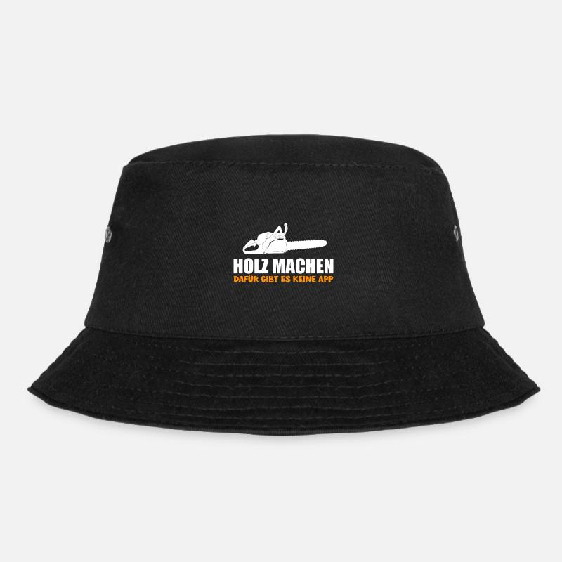 Baumfäller Geschenk - Bucket Hat - Schwarz