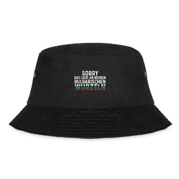 AmerikanischeWurzeln Balkan Bulgare Bulgarien - Bucket Hat - Schwarz - Vorne - Lela (165cm)