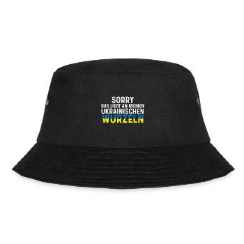 Ukrainische Wurzeln Ukrainer Ukraine - Bucket Hat - Schwarz - Vorne - Lela (165cm)