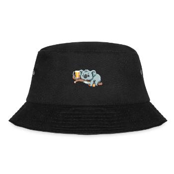 Lustiger Koala trinkt Bier - Bucket Hat - Schwarz - Vorne - Lela (165cm)