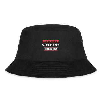 Stephanie Name Spruch für stolze Stephanies - Bucket Hat - Schwarz - Vorne - Lela (165cm)