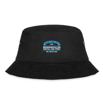 Mediengestalter Digital Print Design für Profis - Bucket Hat - Schwarz - Vorne - Lela (165cm)